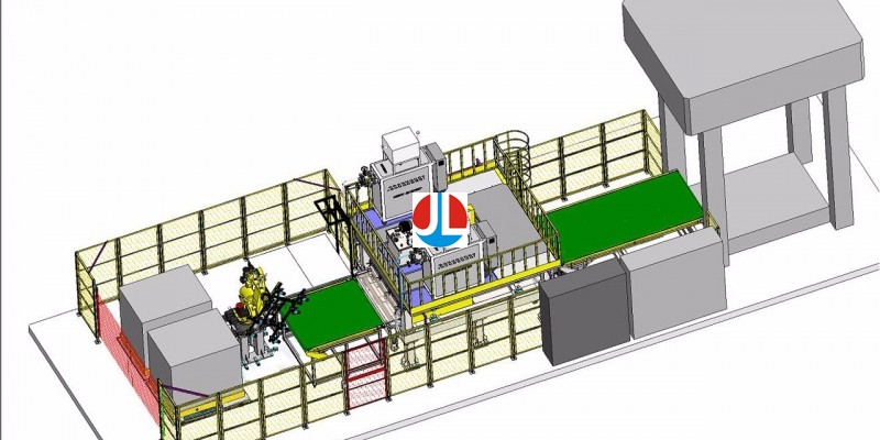 Automotive interior oil heating production line